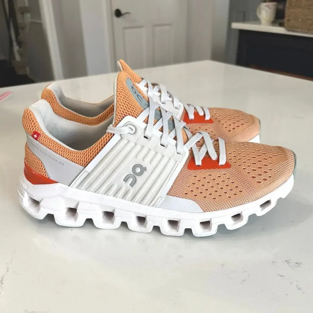 On Cloudswift  athletic running shoe sz 7 W Copper Frost colorway outdoors gym - Picture 2 of 11